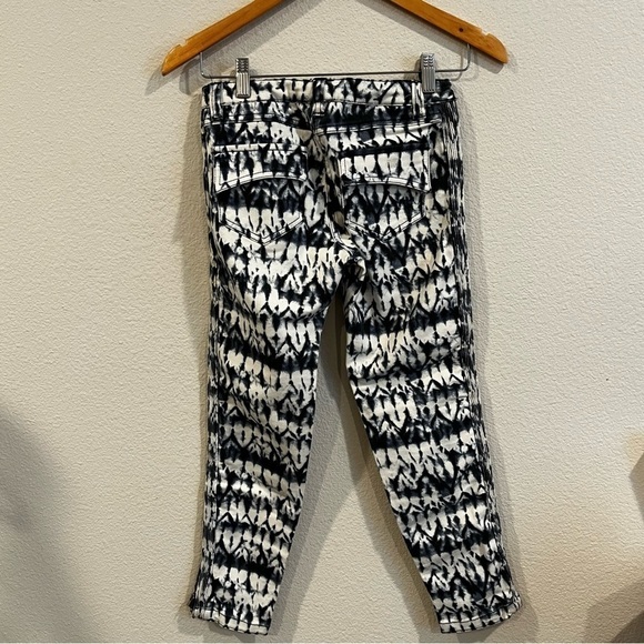 Isabel Marant pour H&M blue and white tie dye moto skinny jeans waist 12.75” - Picture 11 of 11